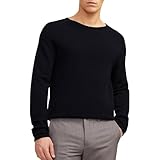 JACK & JONES Herren Strickpullover Rundhals Basic Langarm Sweater Baumwolle Shirt JJEHILL