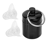 High Fidelity Ohrstöpsel, 27 -dB -Rausch -Reduktionskonzert, Silikonmaterial, Ideal für Live -Events mit Klarem Paket, 4 Farben Optional, Leicht und Langlebig (Transparent)