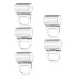 POPETPOP 5 Pcs Transparent Kunststoff Universal Vorhang Clips Vorhang Retainer Halter Vorhänge Vorhang Befestigung Gerät