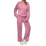 QJDFLL Leggings Damen Strickjacke XXL Pullover grün 128 Strickjacken für beige only mini röcke sexy kurz Hosen Grosse grössen Sport Essentials Jogginghose Baumwolle knöpfe(Rosa,L)