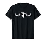 Handball Spielerin Herzschlag Pulslinie Handballerin Damen T-Shirt