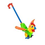 GARIOUANS Lustiger Cartoon Lauflernwagen für Kleinkinder Abnehmbarer Griff Frühes Pädagogisches Sicheres und Langlebiges Design Fördert Balance und Kreativität für Jungen