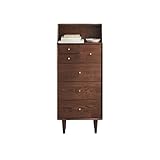 Kommode – Holzkommode für Schlafzimmer, Wohnzimmer und Flur, stilvoller Schrank mit 5 Schubladen, platzsparender Nizer für Heimdekoration