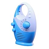 Sewroro Wasserdichtes Tragbares Am Fm Duschradio mit Eingebautem Lautsprecher Kompaktes Mini Badezimmer Radio Batteriebetrieben mit Starkem Empfang für Dusche und Außenbereich