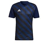 adidas Herren ENTRADA 22 Graphic Jersey Fussball T-Shirt, Team Navy Blue 2 / Schwarz, L