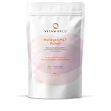 vitaworld Kollagen MCT Pulver Grassfed, 30 Portionen, aus zertifizierter Weidehaltung, Bioaktiver Premium Kollagen Komplex, optimale Löslichkeit des Collagen