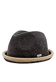 CHILLOUTS quetschbarer Verstellbarer Sommerhut - Pork Pie Boston Hat - Herren grau braun