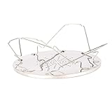 DECHOUS Edelstahl Toasterrost Robustes Grill Toastgestell Hitzebeständig Vielseitig für Küche und Outdoor für Scheiben Brötchen Backwaren Camping und Grillen