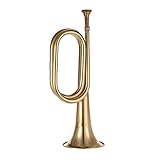 VSOLS B-Signalhorn-Ruftrompeten-Messing mit Mundstück for Schulband-Orchester (Color : Gold)