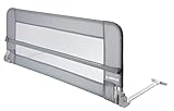 ARREGUI A-1044220 Bettschutzgitter für Kinder | Baby Bettgitter | Kinder Bettschutzgitter Klappbar | Stabiles Bettgitter Rausfallschutz | Kinderbettgitter | Einfache Montage | 102 x 42 cm | Grau