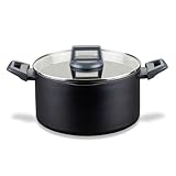 Fackelmann Kochtopf Statement 24cm – Topf mit keramische Beschichtung – Recyceltes Aluminium mit Antihaft-Beschichtung – PFAS-frei, Hitzebeständiger Griff, Für alle Herdarten inklusive Induktion