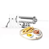 1 Kg Wurstspritze Wurstfüllmaschine mit 4 Füllrohre Bratwurst Wurstfüller Wurstpresse Kolbasa BBQ Grill