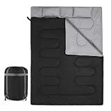 LOW SLINO - Isolierte und wasserdichte Decke, Schlafsack mit Kapuze | Perfekte Wahl für Outdoor-Abenteuer, optimierter Dehnungsraum, Fixierung der Körperwärme, Verpackung Com