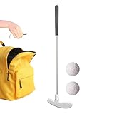Miniss Golfschläger – Golf-Putter aus Zinklegierung, Kopf aus Edelstahl, Schaft-Griff | Zwei-Wege-Putter-Club, 2-Wege-Putter, Anti-Rost, Mini-Golf-Zubehör für Wohnzimmer, Schlafzimmer, Schule