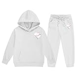 Kleinkind Baby Mädchen Strick Langarm Pompom Pullover T-Shirt Tops + Knopf Mini Röcke Kleid Outfits Herbst Kleidung Set witzige e pärchen Geschenk (Weiß,3-4 Years)