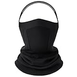 Kiiwah Multifunktionstuch Schlauchschal für Herren Damen, Winddicht Halstuch Skifahren Halsschlauch Loop Schal Herren Neckwarmer Elastiche für Ski Radfahren