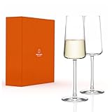 Stölzle Lausitz Champagner Gläser Power 2er-Set 240ml – Eleganter Champagnerkelch ideal für Sekt & Prosecco – Hochwertige Kristall Sektgläser aus deutscher Herstellung – Spülmaschinen- & Stoßfest