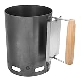 Kisangel Kaminanzünder Für Holzkohle Mit Isoliertem Griff Hochwertiger Holzkohlestarter Für Bbq Und Outdoor Camping Schnelles Anzünden Ohne Feueranzünder Robuste Konstruktion
