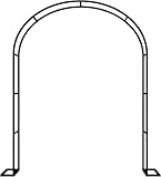 MISKYN Rosenbogen Hochzeitsbogen Gartenbogen Rankhilfe Torbogen Pergola Aus Metall Stabil Wetterfest 180Cm 160Cm 140Cm 120Cm Breit Rosenbogen Aus Edelstahl,Weiß,W3.5M*H2.2M