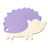 Kibbidea Kinder Schneidebrett, Schneidebrett Kunststoff, Mini, Niedlich, Schneidebretter für die Küche, Küchenbretter, Frühstücksbrettchen (Violett)