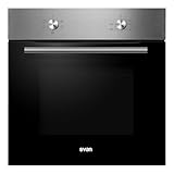 Svan Horno Multifunción Básico Inox SH4701EX. Capacidad 75 Litros, 2100W, 4 Programas, Interior Esmaltado, Fácil Limpieza, Eficiencia Energética Clase A