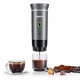 kejector Tragbare Kaffeemaschine, Espressomaschine für unterwegs, Nano-Auto-Kaffeemaschine, kompatibel mit gemahlenem Kaffee, Kapsel für Wohnmobil, Wandern, Camping, Büro, Reise-Espressomaschine