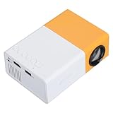 Projektor, Tragbarer 1080P-Full-HD-Projektor, Filmprojektor, Kompatibel mit Laptop, PC, TV-Box, TV-Stick, Tablet, Smartphone, mit HiFi-Stereo-Lautsprecher (EU-Stecker)