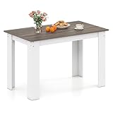 COSTWAY Esstisch für 4-6 Personen, Esszimmertisch 120 x 70 cm, Küchentisch Holz, Holztisch rechteckig, Tisch für Esszimmer, Wohnzimmer & Arbeitszimmer