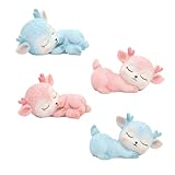 STOBAZA 4 Stück Teiliges Resin REH Deko Niedliche Cartoon REH Figuren Tischdekoration für Zuhause Buntes Harz Ornament Geschenkidee