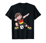 Fußball Deutschland Trikot - Dabbing Fußball Junge deutsch T-Shirt