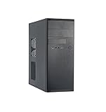 Chieftec HQ-01B Midi-Tower schwarz, PC-Gehäuse, ATX, Micro-ATX, für Haus/Büro, 0,6 mm
