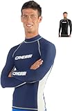 Cressi Herren Rash Guard, Protection Solaire UV (UPF) 50+, Blau (Königsblau/Weiß), Gr. XL/5
