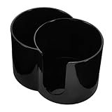Mikinona Wattestäbchen-behälter, 2-in-1-wattepads-organizer Für Zuhause, Wohnheim, Platzsparender Runder Baumwollhalter, Make-up-schwämme-halter