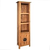 Generisch Bad-Hochschrank Massivholz Kiefer 48x32x170 cm,jiangboyue-246036