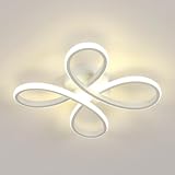 Comely LED Deckenleuchte, 30W 3500LM Deckenlampe Modern aus Acryl,4500K Natürliches Licht Deckenbeleuchtung LED für Balkon Diele Schlafzimmer Wohnzimmer Küche Esszimmer