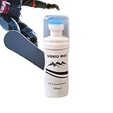 Snowboardwachs – flüssiges, 100 ml, Skiwachs, Skate-Wachse, zum Aufreiben von Skizubehör mit Applikator für volle Temperaturleistung, sanftes Gleiten, einfache Anwendung und Wintersportpflege