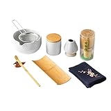 KAHDGSS 9 Stück Matcha Küchengeschirr Matcha Zeremonie Matcha Party Supplies Matcha Besteck Set Matcha Zubehör Keramik Textur