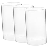 JUMPLAWN 3Stücke Teiliges Windschutz Kerzenhalter aus Dekorative Kerzenbedeckung für Hochzeiten und Heimdekoration Langlebig und Einfach zu Bedienen