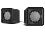Speedlink TWOXO Stereo PC Speaker - aktive PC Lautsprecher mit 3,5mm Klinkenstecker, 10W, kleine PC Boxen für Desktop, Notebook, Laptop, kabelgebunden, schwarz