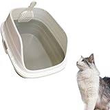 Offenes Katzenklo 26,5 x 47,7 x 38,7 cm- Praktische Katzentoilette für jeden Haushalt