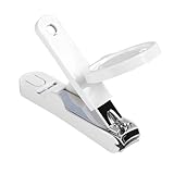 Zehennagelknipser mit Lupe, Nagelknipser mit Lupe, Zehennagelknipser, Rotierender Nagelschneider, Nageltrimmer, Fingernagel-Lupe, Schere, Zehennagelknipser für Kinder