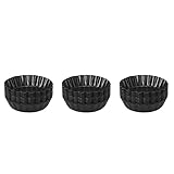 Junguluy 36 Stück Eierkuchenformen, 7,6 cm, Mini-Tarte-Formen, abnehmbarer Boden, Cupcake-Kuchen-Muffinform, Backwerkzeug