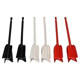 Bohrmischer-Aufsätze für Harz, 6 Stück, mit Spiralrührstäben zum effizienten Mischen von Epoxid-, Farb- und Keramikglasurmaterialien