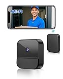 BETTERMO Video Türklingel mit Kamera Kabellos 1080P WLAN Videotürklingel Sicherheitskamera mit Eingebautem Akku 2.4GWifi Video Doorbell Nachtsicht/2-Wege-Audio/Unterstützt SD&Cloud-Speicher mit Chime