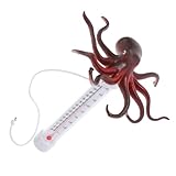 NOLITOY Schwimmbad Thermometer Schwimmend Octopus Design Kinderfreundlich Präzise Schnelle Temperaturmessung für Pools Spa Aquarien und Teiche Leicht Tragbar