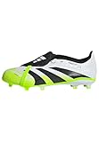 adidas Unisex League Fold-Over Tongue Firm Ground/Multi Ground Football Boots Kids White 5