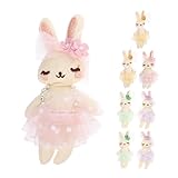 Yardwe 8 Stück Teiliges Mini Plüsch Hasen mit Tüllrock Kleine Kuscheltiere Niedliche Stoffhasen für Kinderzimmerdeko Leichte Ballerina Hasen als Partygeschenk für Mädchen und Jungen