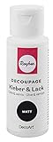 Rayher 38826000 Decoupage Kleber&Lack matt, Flasche 59ml, Weiß