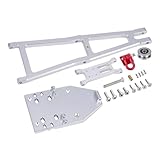 RC-Autoteile Zubehör Für Axial Für Capra 1.9UTB Trail Für Buggy Aluminium 1/10 Skala Winde Lkw/Abschleppwagen Kran Arm Kit RC Crawler Upgrade Teile Ersatz(Silver)