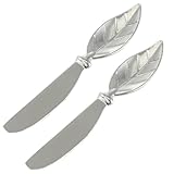 Cabilock 2St Buttermesser käse messer käseschneider Butterbesteck Käsemesser käsebesteck Marmeladenverteiler Kuchenschaber Käsestreichmesser Butterstreichmesser Zinklegierung Silver
